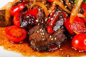 Beef in oyster sauce photo