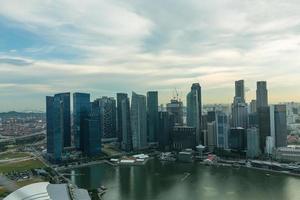 View of Singapore city skyline photo