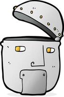 cartoon robot head vector