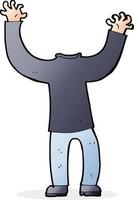 cartoon headless body vector