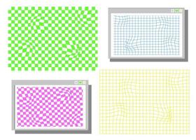 y2k geometric backgrounds. Groovy Backgrounds Collection. vector