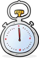 cartoon stop watch vector