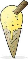 cartoon ice cream cone vector