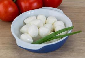 Mozzarella cheese balls photo