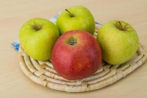 Red and green apples photo