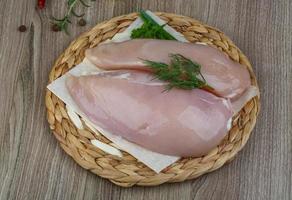 Raw chicken breast photo