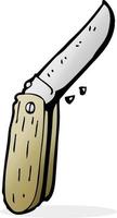 cartoon folding knife vector