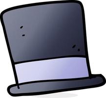 cartoon top hat vector