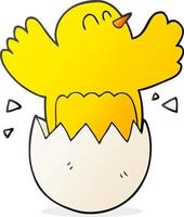 cartoon hatching egg vector