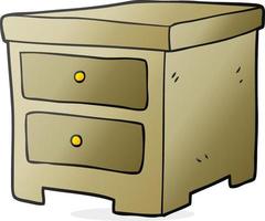 cartoon chest of drawers vector