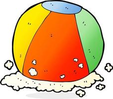 cartoon beach ball vector