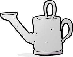 watering can cartoon vector