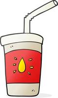 cartoon soda drink vector