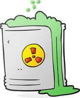 cartoon radioactive waste vector