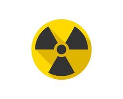 Radiation icon vector. Warning radioactive sign danger symbol. vector