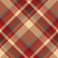 Tartan scotland seamless plaid pattern vector. Retro background fabric. Vintage check color square geometric texture. vector