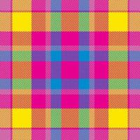 Pixel background vector design. Modern seamless pattern plaid. Square texture fabric. Tartan scottish textile. Beauty color madras ornament.