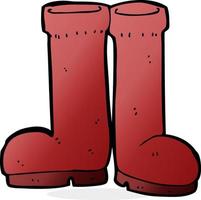 cartoon rubber boots vector