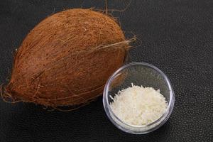 Coconut shredded chip with nut photo