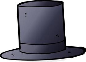 cartoon top hat vector