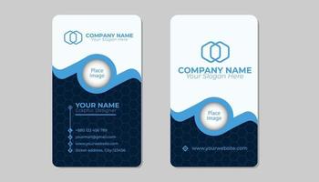 Creative modern abstract corporate clean and simple double-sided business card template design, Stylish stationery design and professional business card design vector