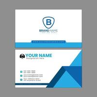 Blue Color Professional Business Card Template vector