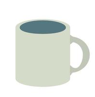 taza de café icono de garabato dibujado a mano. ilustración de boceto de vector de platillo y taza para impresión, web, móvil e infografía aislado sobre fondo blanco