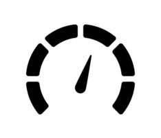 Vector black icon speedometer mileage meter with arrow for dashboard indicators. Gauge of tachometer. Low, medium, high and risk levels. Bitcoin fear and greed index cryptocurrency