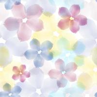 Seamless pattern of abstract watercolor flowers. Can be used for fabric, wrapping paper, postcards. vector