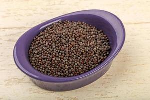 Black mustard seeds photo