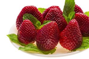 Bright ripe strawberry photo