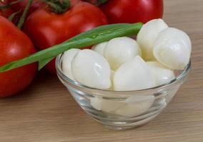 Mozzarella cheese balls photo