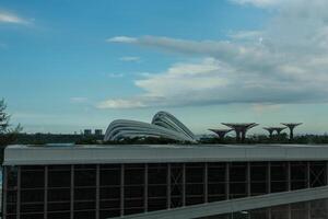 View of Singapore city skyline photo