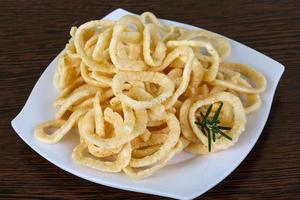 Fried onion rings photo