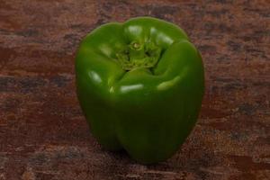 Ripe green bell pepper photo