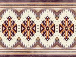 Native american indian ornament pattern geometric ethnic textile texture tribal aztec pattern navajo mexican fabric seamless Vector decoration fashion