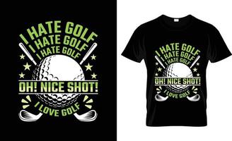 diseño de camisetas de golf, eslogan de camisetas de golf y diseño de ropa, tipografía de golf, vector de golf, ilustración de golf