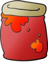 cartoon jar of jam vector