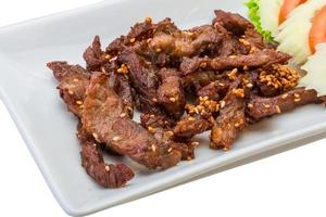 Fried pork thai style photo