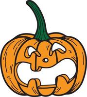 Pumpkin Drawn. Halloween Decoration. Pumpkin Face Vector. Autumn View. Fall Vector. Happy Halloween Background. Halloween Isolated View. Template. Sublimation. Vector. Illustrator. vector