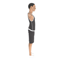 Junge Charakter 3D-Modellierung png