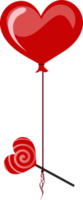 Heart Balloon Element png