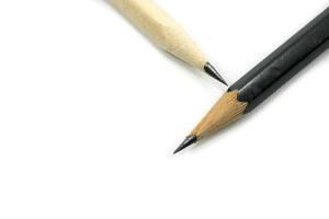 two pencils of green and brown, Suitable for Web Landing Page photo