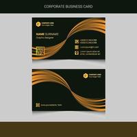 Modern business card design and template vector