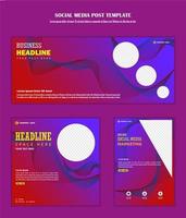 Abstract Background Social media post template modern design, for business digital marketing online, banner and poster vector