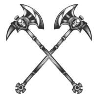 Axe on White Background. Vector illustration
