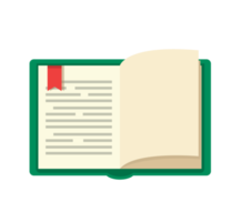 open book icon cartoon png