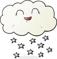 cartoon cloud snowing vector