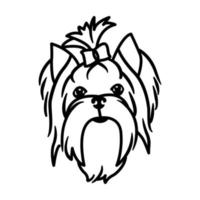imagen vectorial bozales de perros de diferentes razas, como spaniel, beagle, akita inu, bulldog francés, chihuahua, yorkshire terrier, jack russell terrier, corgi, dachshund vector