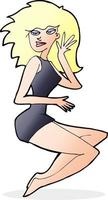 cartoon sexy woman vector